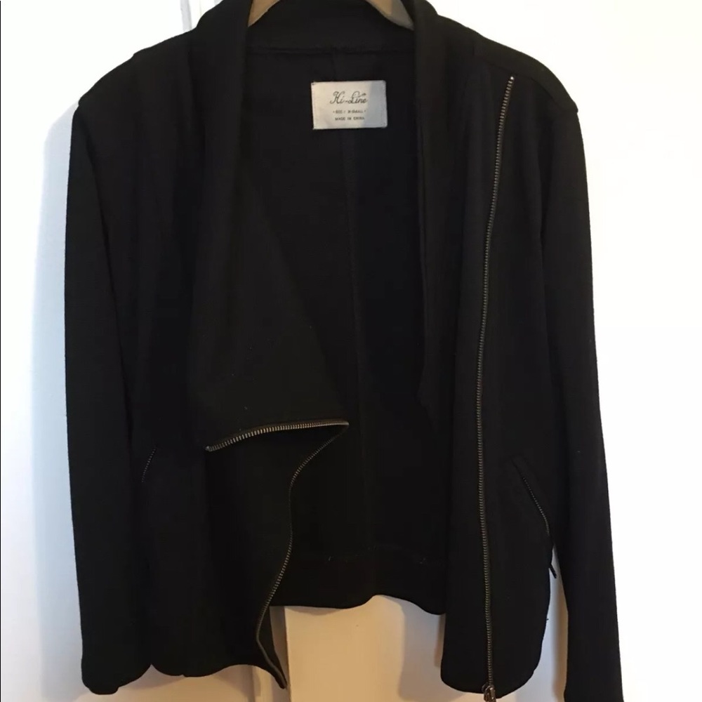 Madewell Wool biker Jacket Black,  X-Small